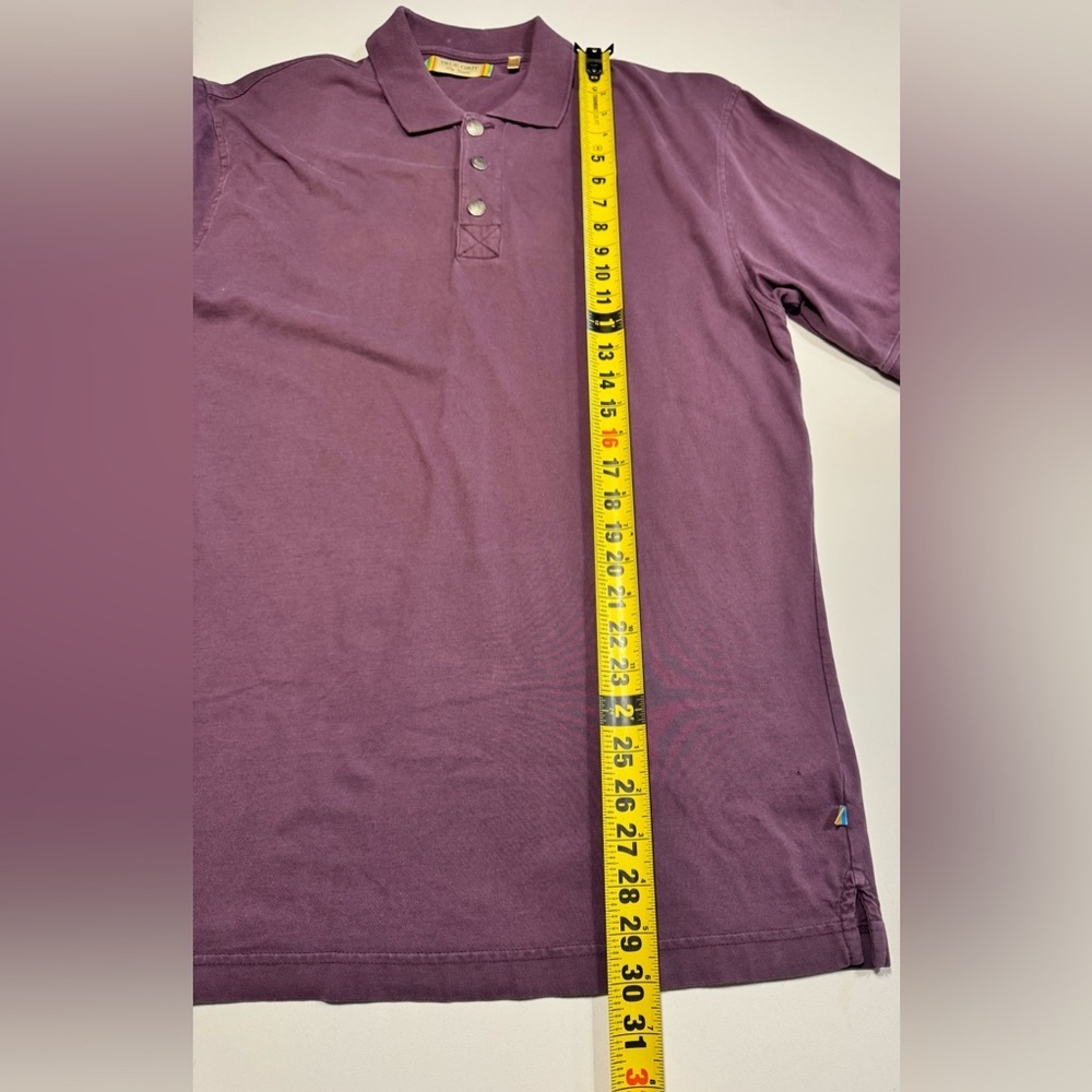True Grit Men’s Polo Shirt Size Medium Burgundy Texas Logo - Picture 10 of 10